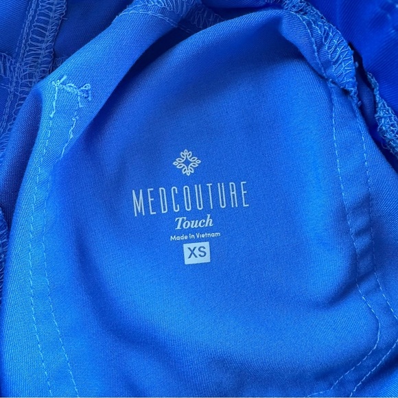 Med Couture Touch 6 Pocket Cargo Scrub Pants. Blue. XS. - Picture 7 of 9